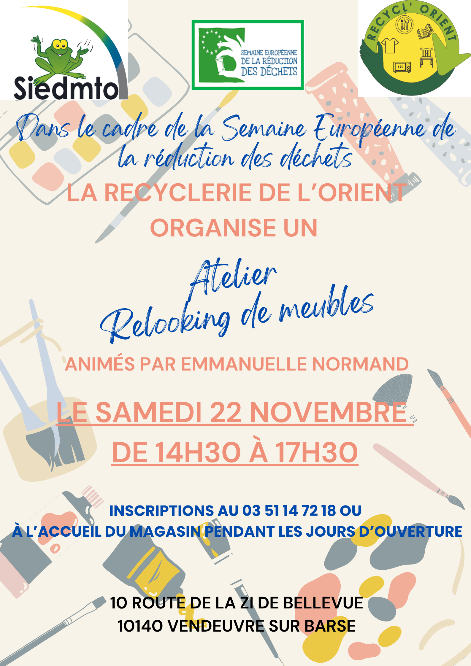 Affiche atelier recyclerie