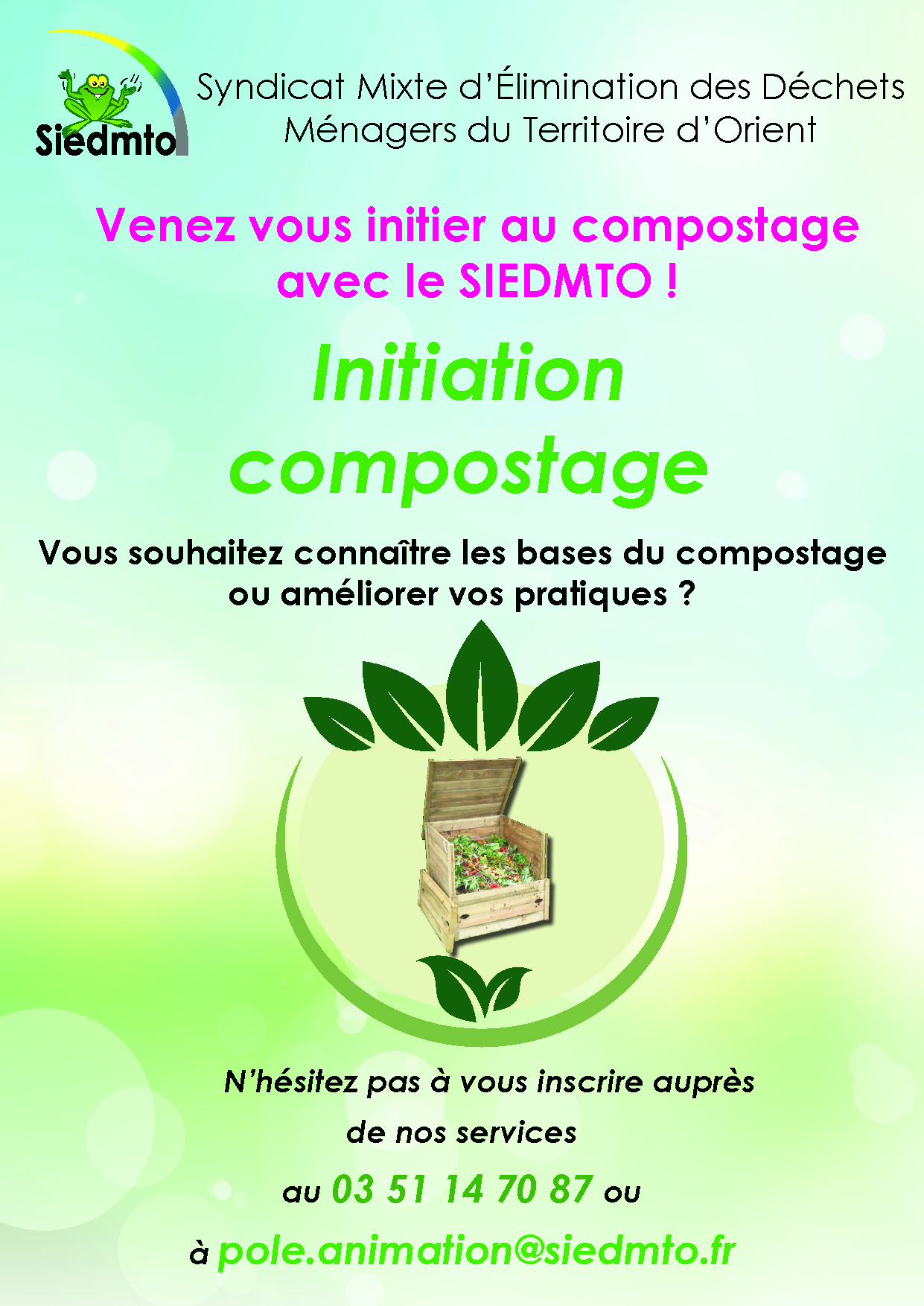 Affiche initiation compostage