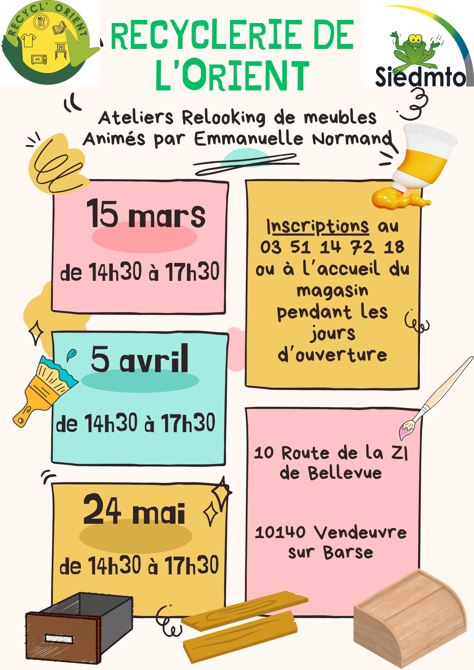 Ateliers à la Recyclerie de l'Orient