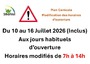 10 au 16 juillet